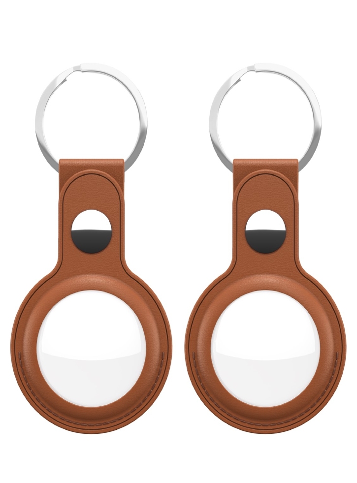 Keybudz Leather AirTag 2 Tan