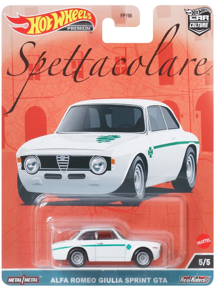 Vehicul Hot Wheels Premium Car Culture Spettacolare Alfa Romeo Giulia Sprint GTA (HKC50)