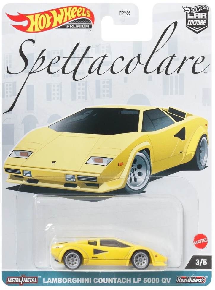 Vehicul Hot Wheels Premium Car Culture Spettacolare Lamborghini Countach LP 5000 QV (HKC47)