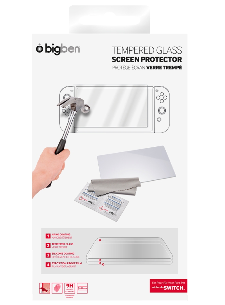 Kit Protectie Nacon Tempered Glass – Nintendo Switch