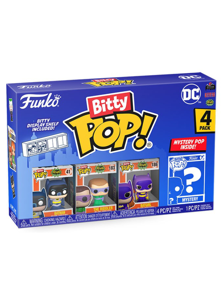 Figurine Funko Bitty Pop 4-Pack DC Batman Adam West 2.5cm