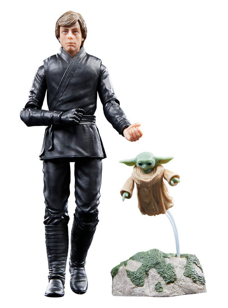 Figurina Disney Star Wars The Black Series The Book of Boba Fett Luke Skywalker Grogu 15cm