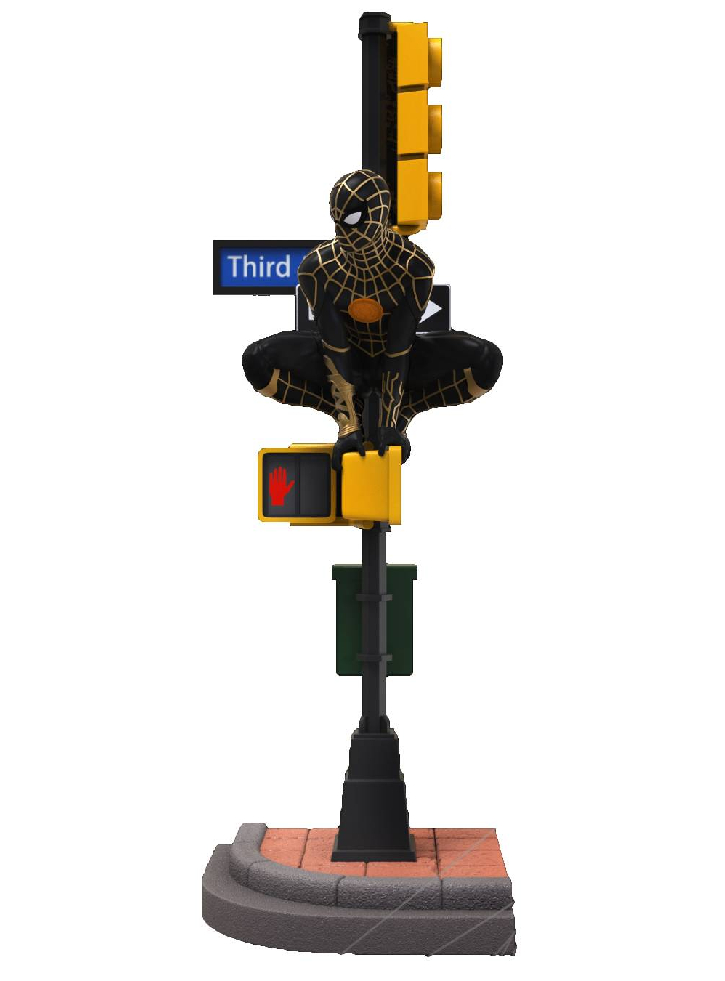 Figurina BK D-Stage Spider-Man No Way Home Black & Gold Suit 15cm