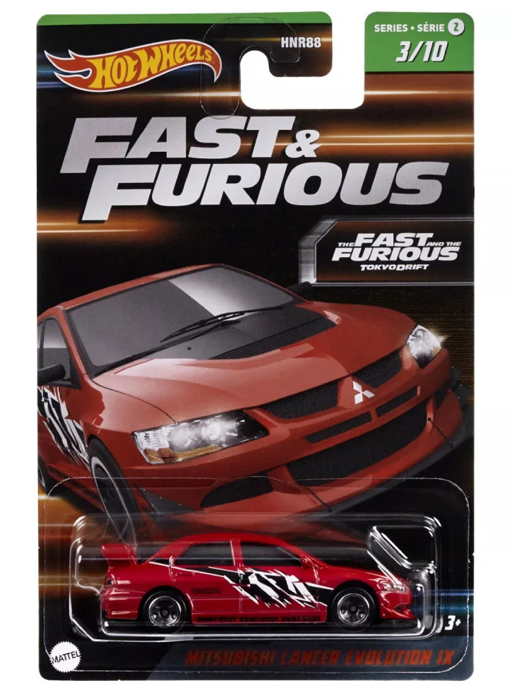 Vehicul Hot Wheels Tainies Fast Furious Mitsubishi Lancer Evolution Ix (HNT03)