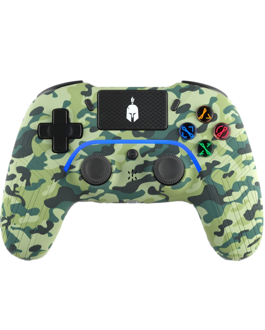 Controller Spartan Gear Aspis 4 Wired Wireless Green Camo - PS4/PC
