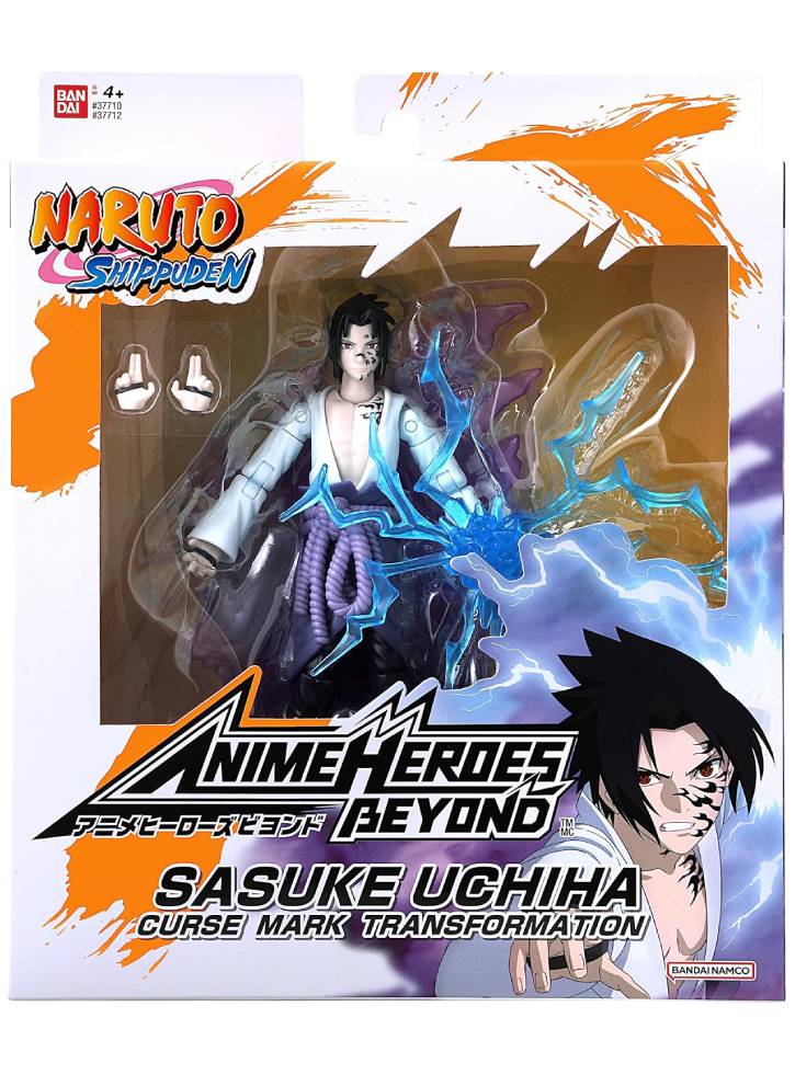 Figurina Bandai Anime Heroes Beyond Naruto Series Uchiha Sasuke 17cm
