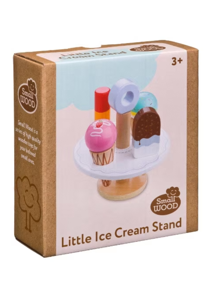 Set Small Wood Little Ice Cream Stand (L40181)