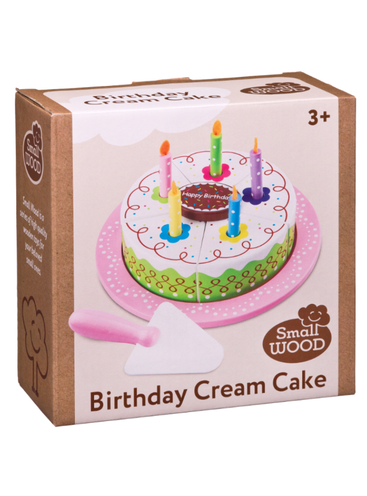 Tort Small Wood Birthday Cream Cake (L40004)