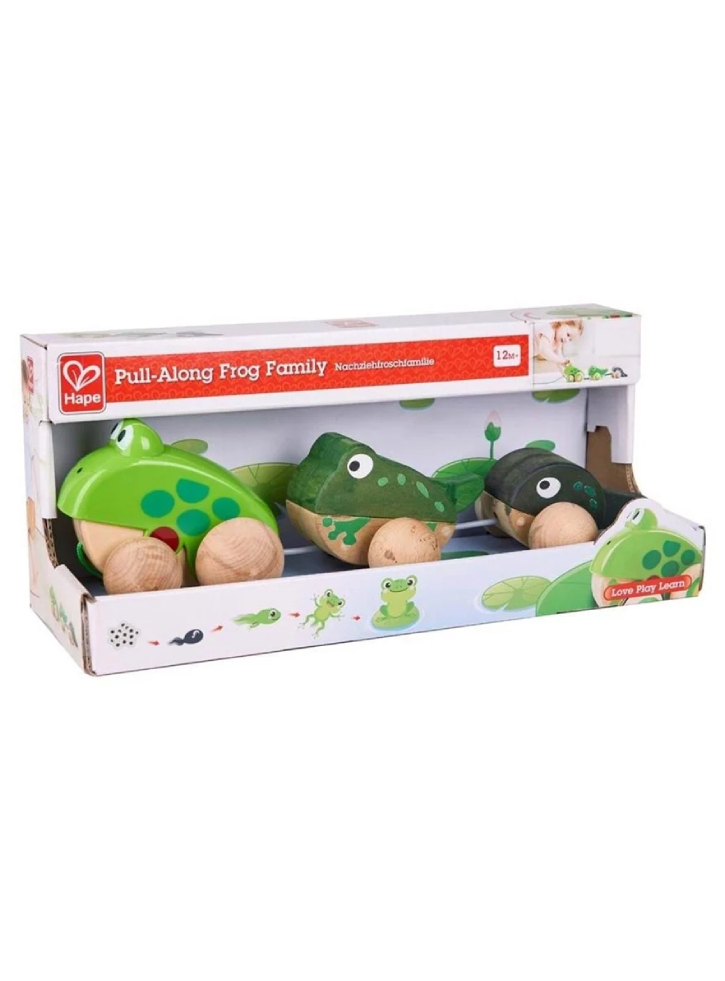 Hape Pull Along Frog Family (87-0365)