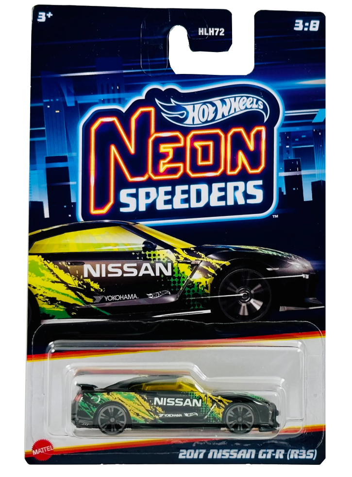 Hot Wheels Neon Speeders 2017 Nissan GT-R (R35) (HLH75)