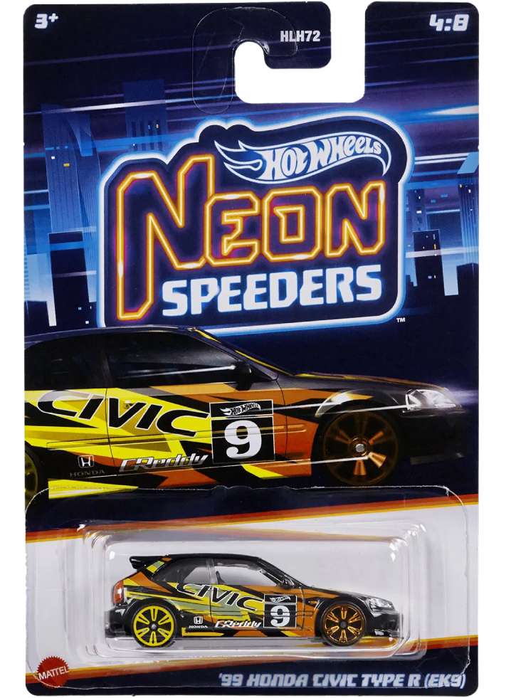 Hot Wheels Neon Speeders 99 Honda Civic Type R (EK9) (HLH76)