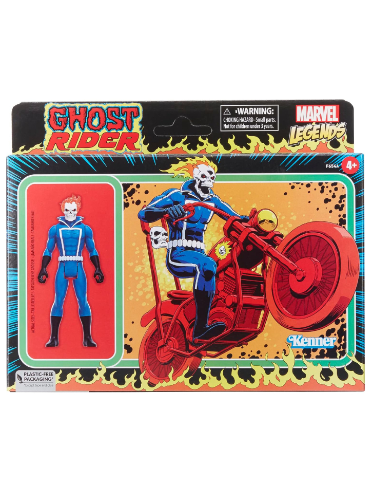Figurina Marvel Legends Retro Collection Vehicle Ghost Rider 10cm (F6544)