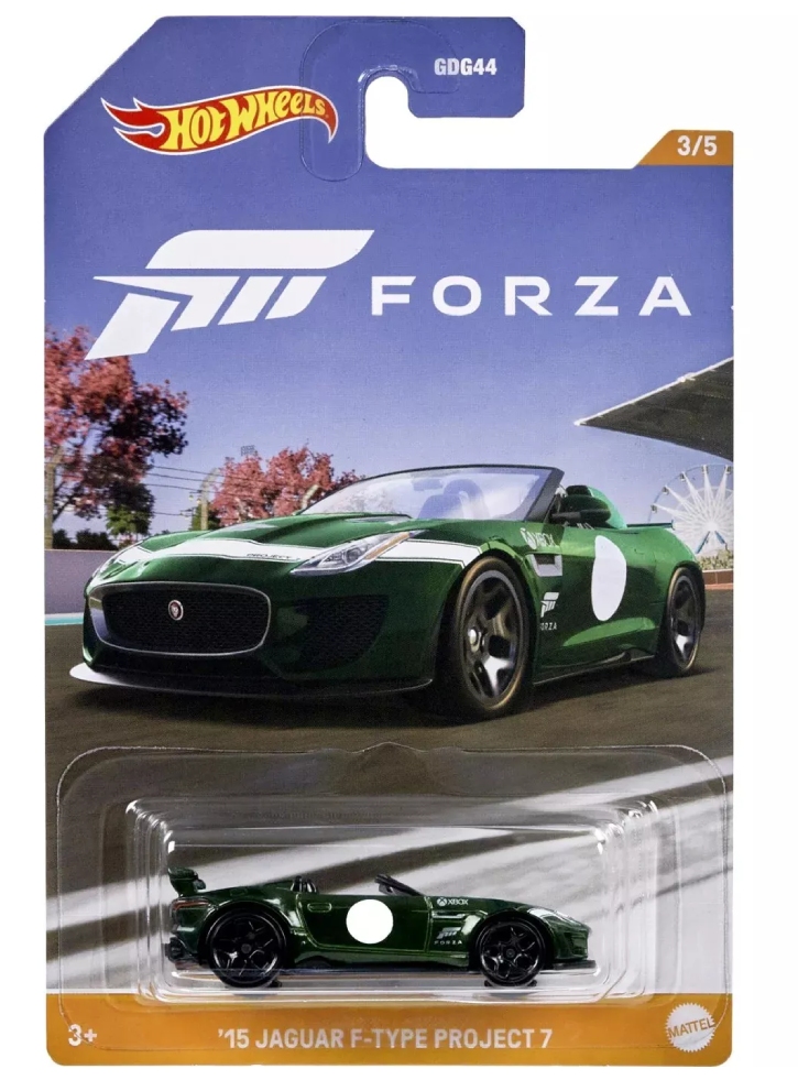 Vehicul Hot Wheels Forza 15 Jaguar F-Type Project 7 (HLK27)