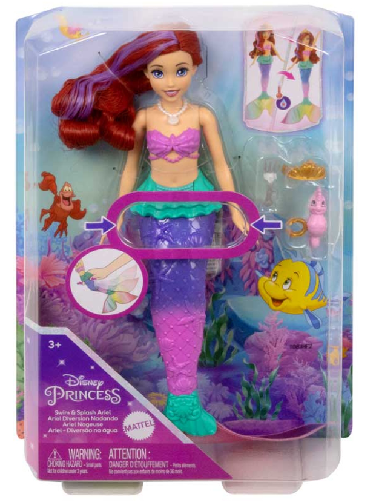 Papusa Disney Princess Swim Splash Ariel (HPD43)