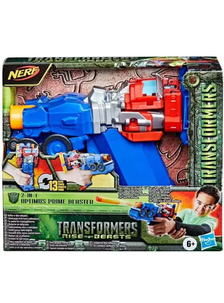Transformers Rise Of The Beast 2 In 1 Optimus Prime Blaster (F3901)