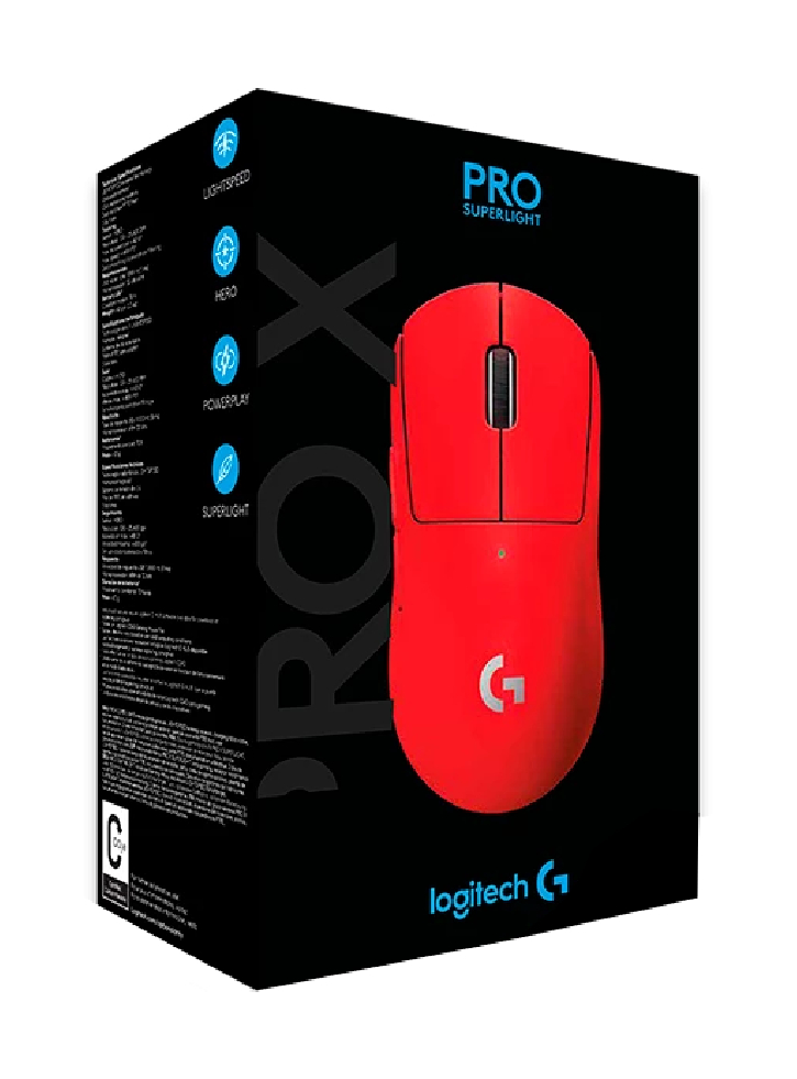 Mouse Logitech Pro X Super Light Wireless Red