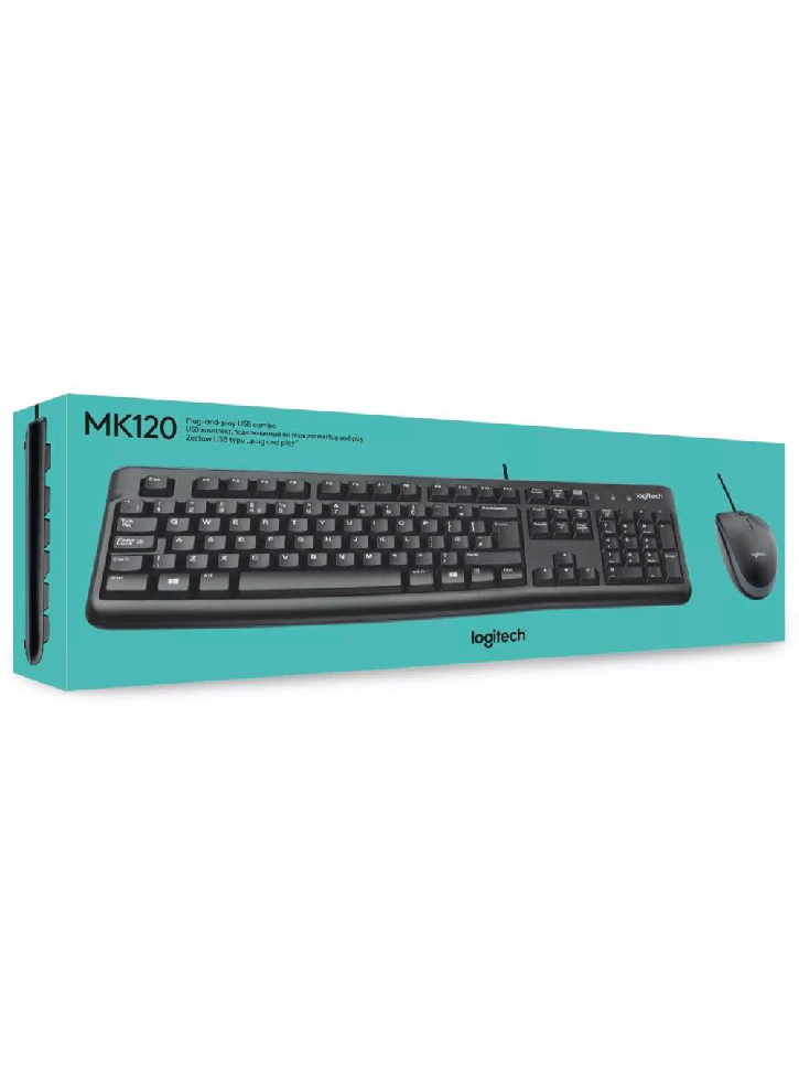 Set Tastatura & Mouse Logitech MK120 Black