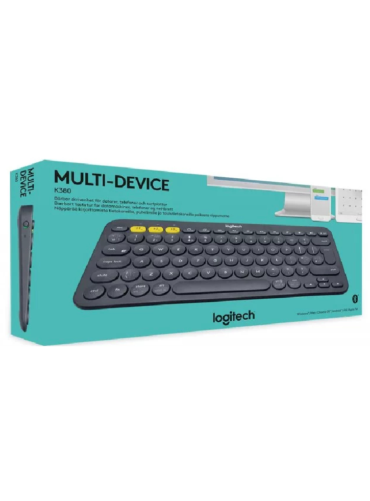 Tastatura Logitech K380 Wireless Black/Yellow