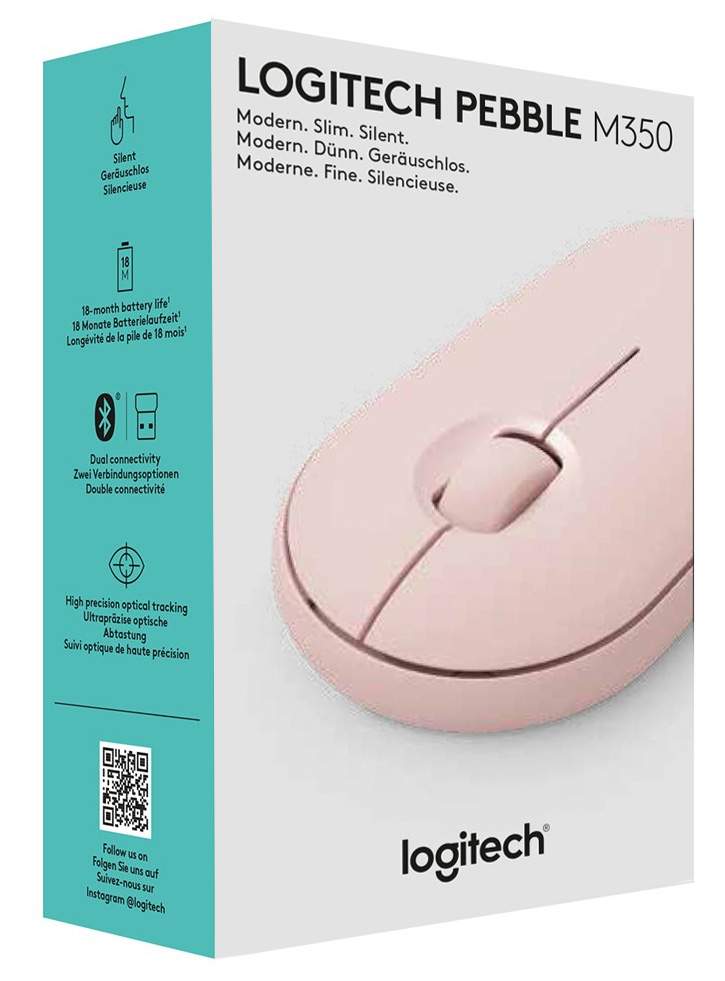 Mouse Logitech Pebble M350 Wireless Rose