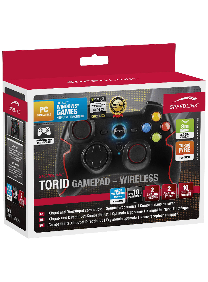 Controller Speedlink Torid Wireless Black - PC/PS3
