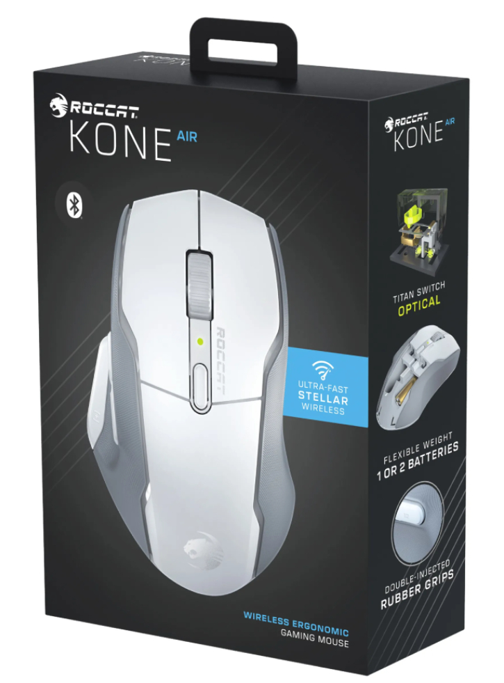 Mouse Roccat Kone Air Wireless Ergonomic White