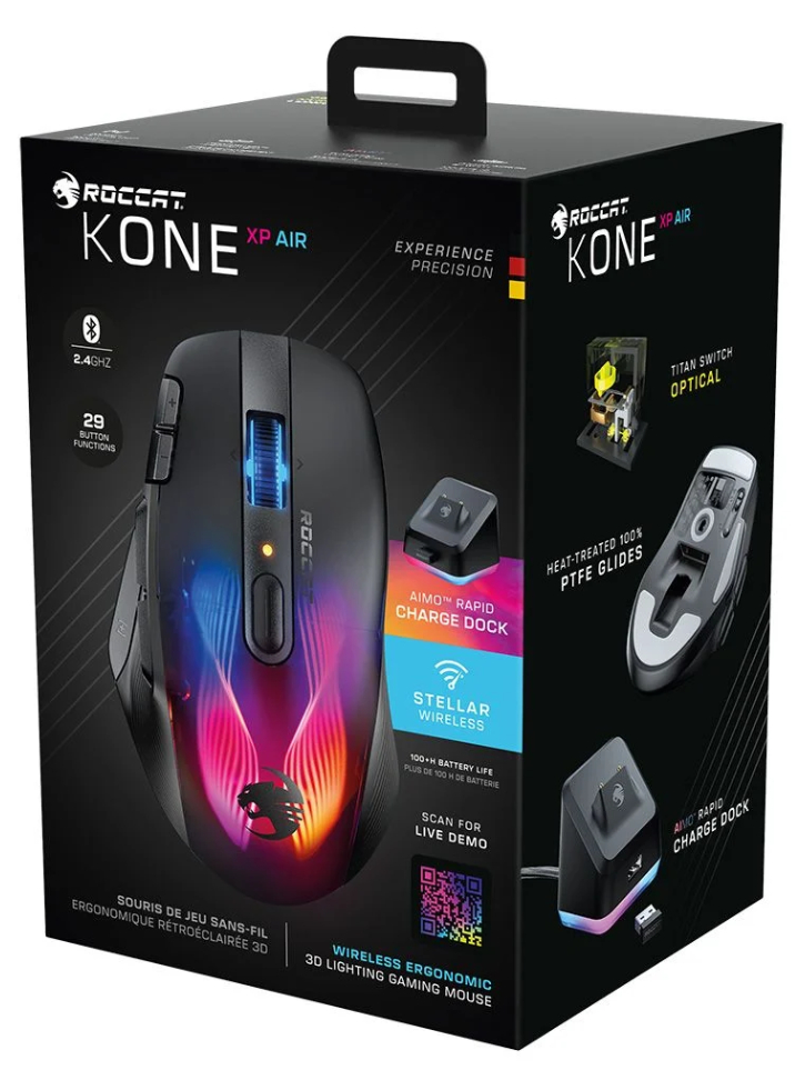 Mouse Roccat Kone XP Air Wireless Black
