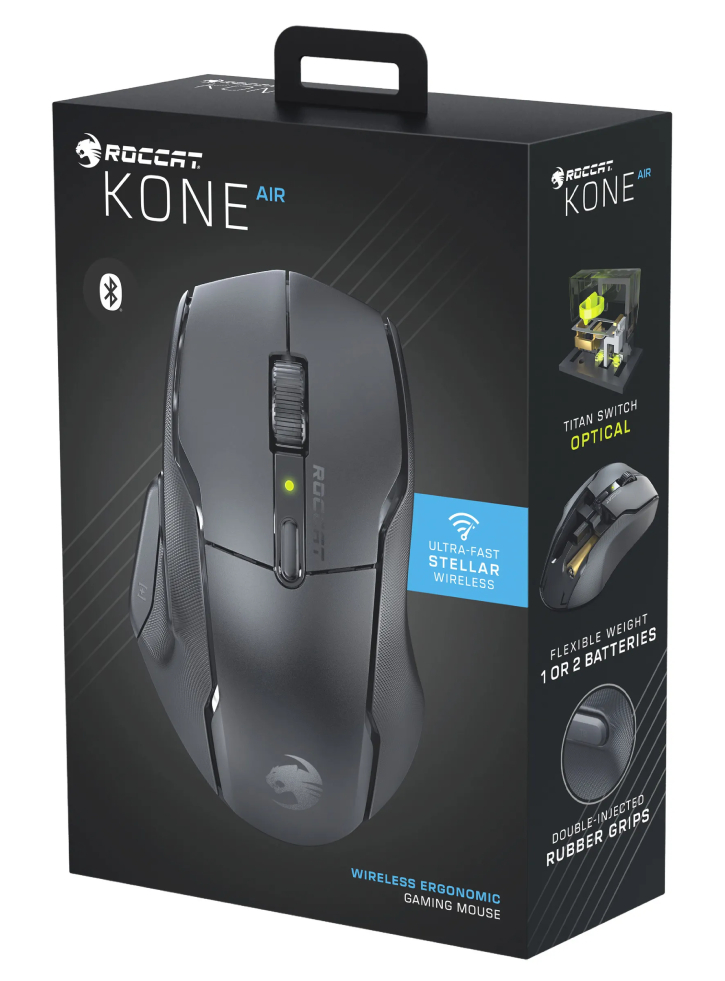 Mouse ROCCAT Kone Air Wireless Ergonomic Black