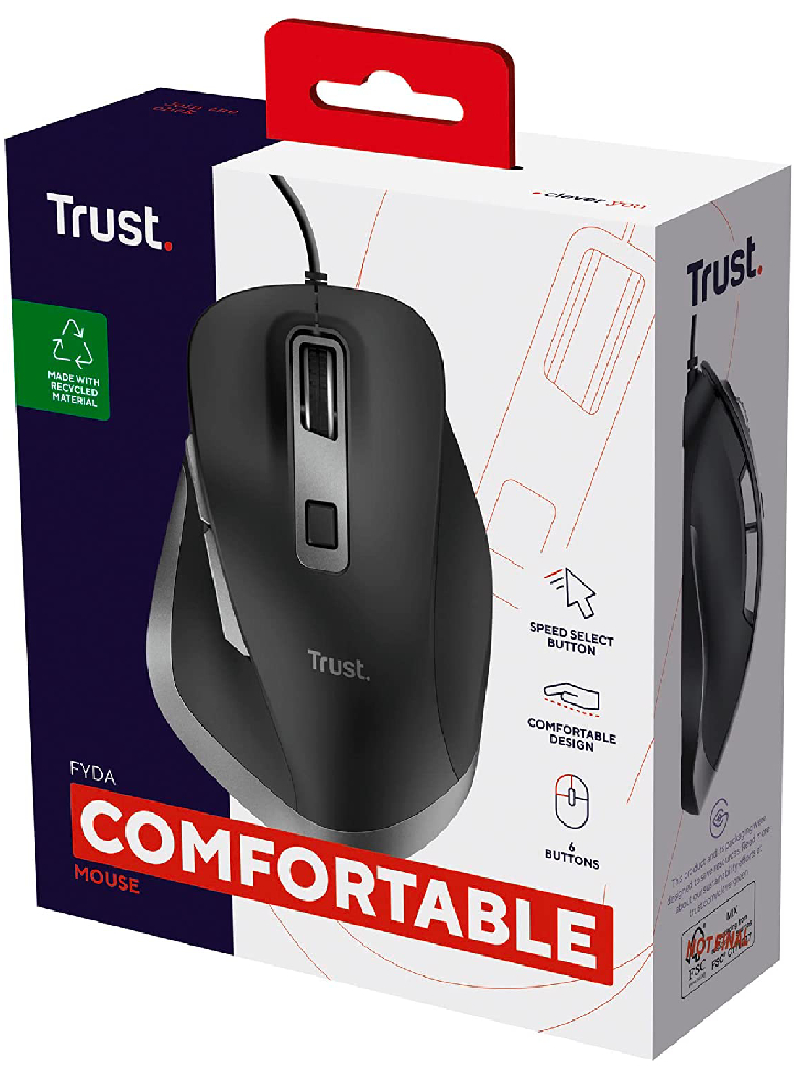 Mouse Trust Fyda Eco Black/Grey