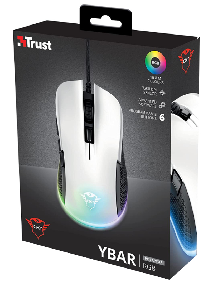 Mouse Trust GXT 922W YBar White