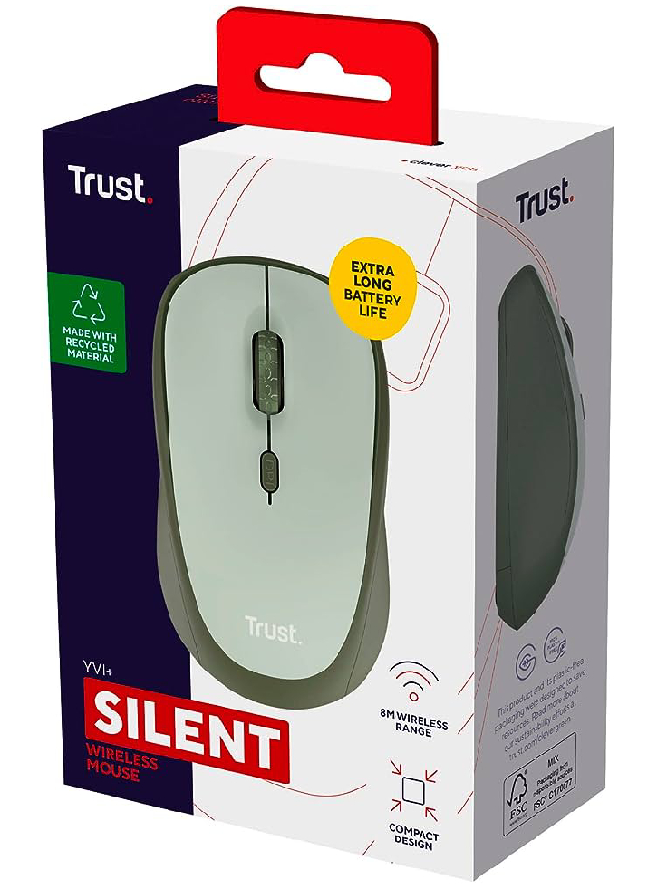Mouse Trust Yvi & Wireless Eco Green