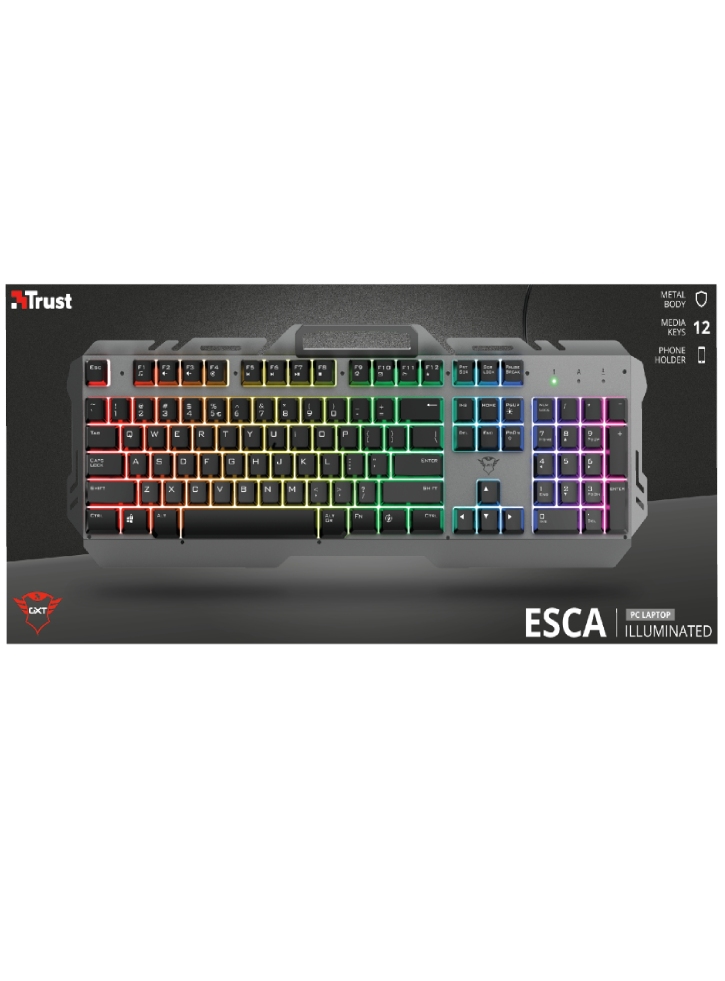Tastatura Trust GXT853 Esca Metal ND