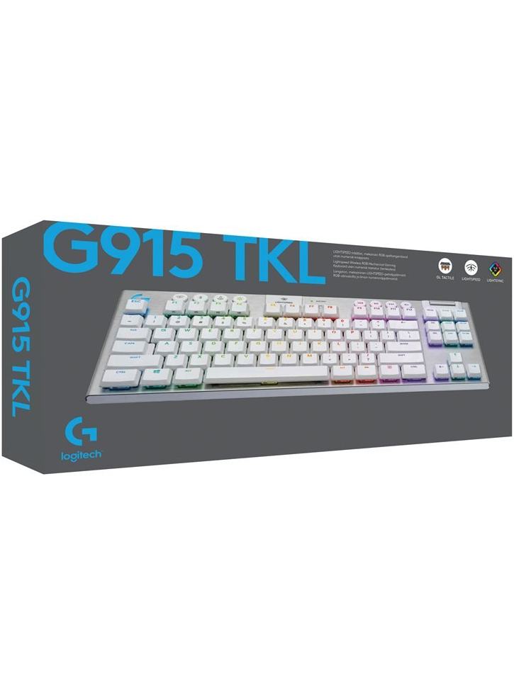 Tastatura Logitech G915 TKL Tenkeyless Lightspeed Tactile Switch White