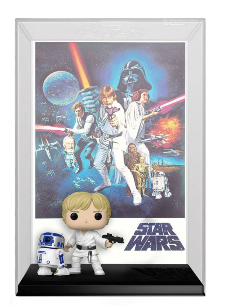 Figurina Funko Pop Movie Poster Disney Star Wars Luke Skywalker with R2-D2