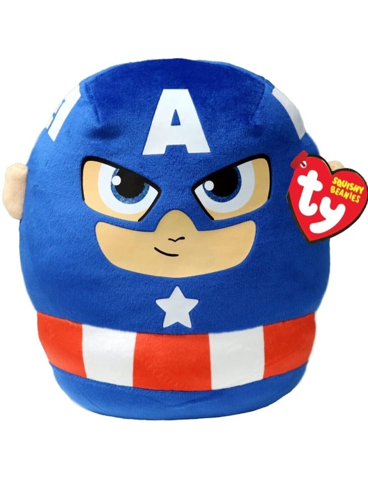 Plus TY Squishy Beanies Captain America 25cm (TY39257)