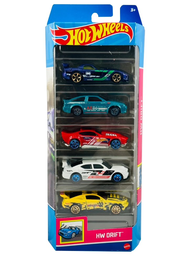Vehicule Hot Wheels HW Drift (Set Of 5) (HLY75)