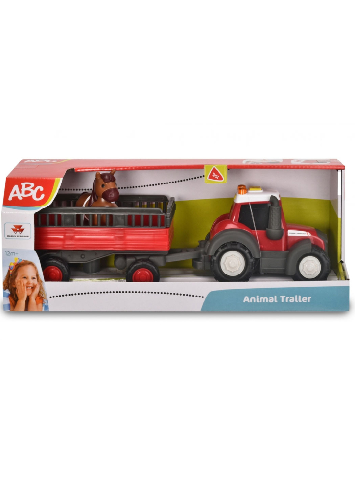 Tractor Simba ABC Massey Ferguson Animal Trailer (204115002)