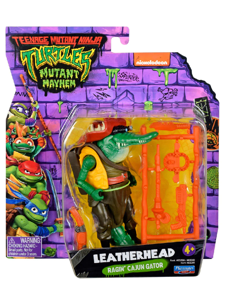 Figurina Turtles Mutant Mayhem Basic Leatherhead 12cm