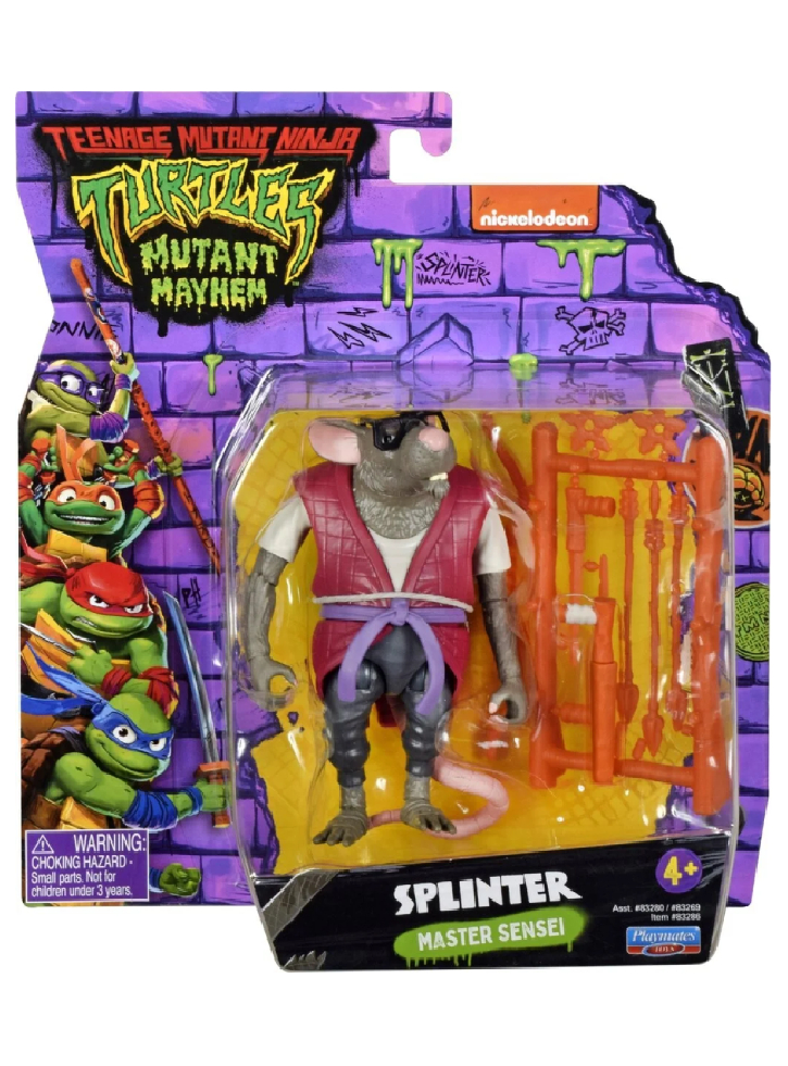 Figurina Turtles Mutant Mayhem Basic Splinter 12cm