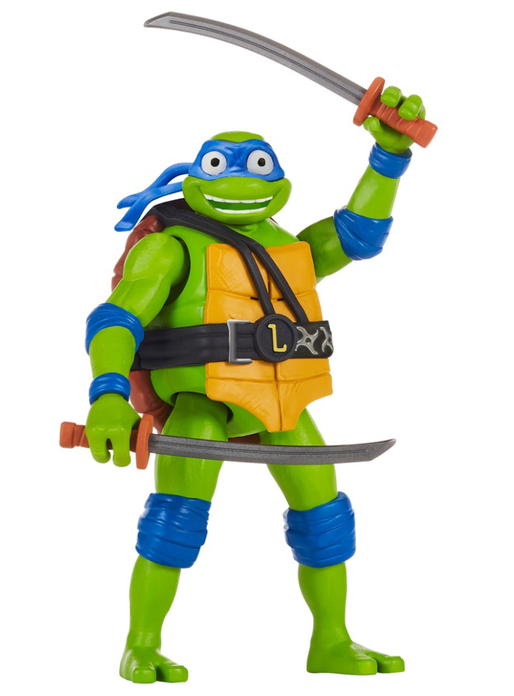 Figurina Turtles Mutant Mayhem Power Leonardo 14cm