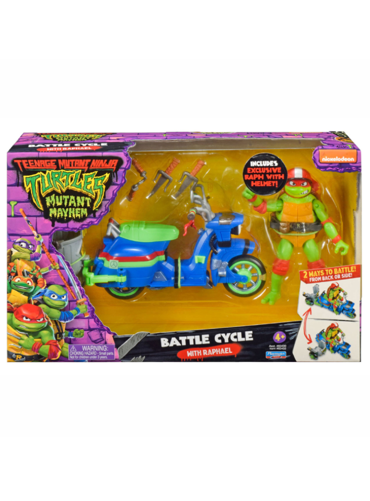 Figurina Raphael Turtles Mutant Mayhem & Vehicle