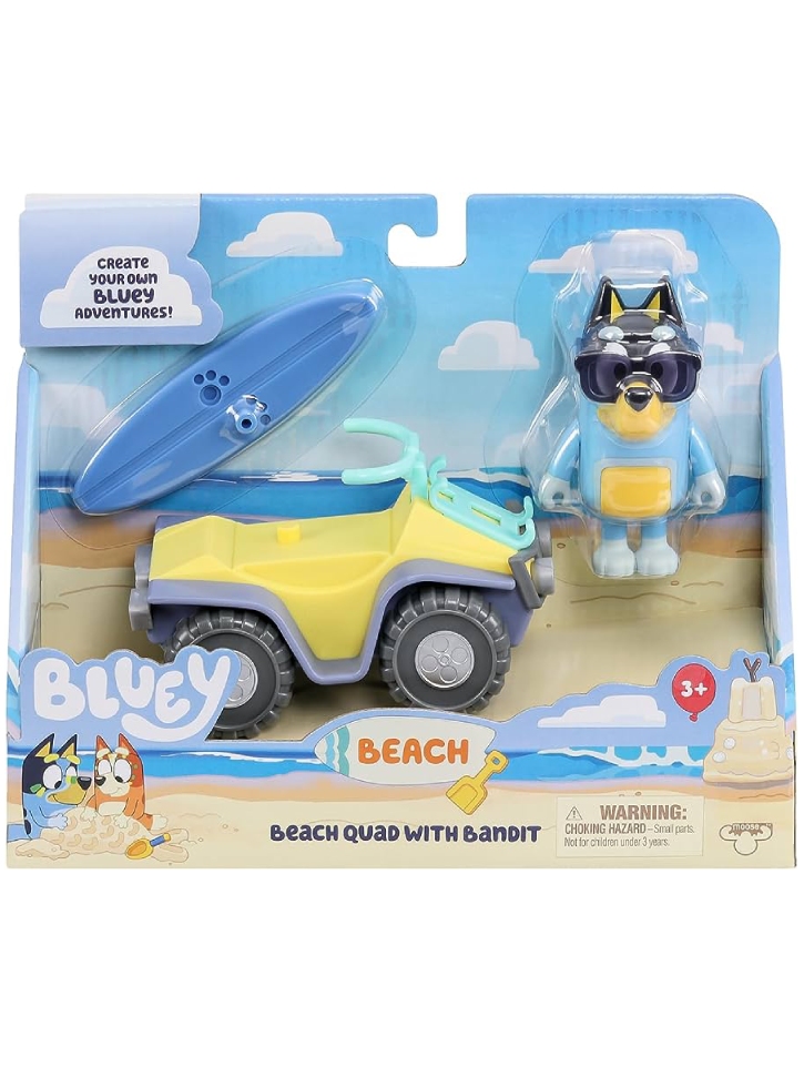Set Bluey Figure And Vehicle Beach Quad (90183)