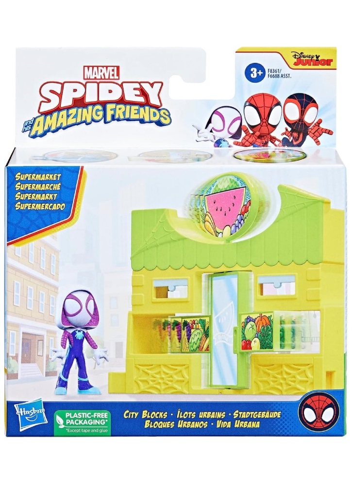 Set Spidey And His Amazing Friends Blocks Market Ghost (F8361)