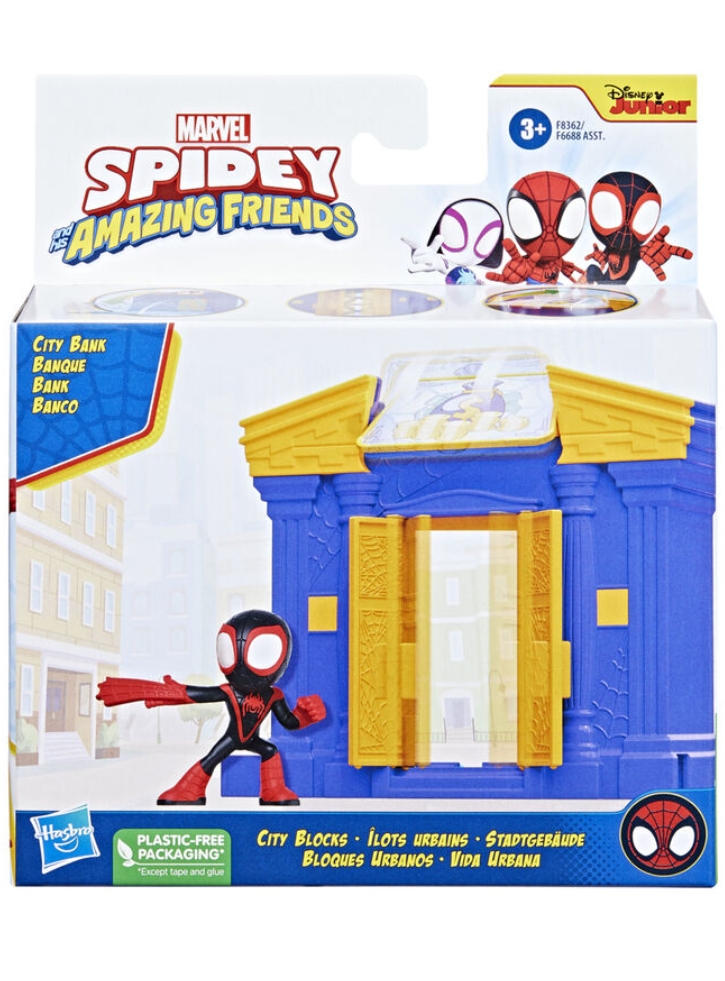 Set Spidey And His Amazing Friends Blocks Bank Miles (F8362)