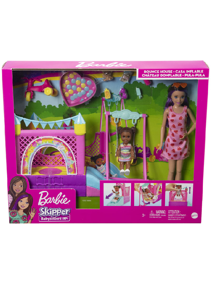 Papusa Barbie Skipper Babysitters Bounce House (HHB67)