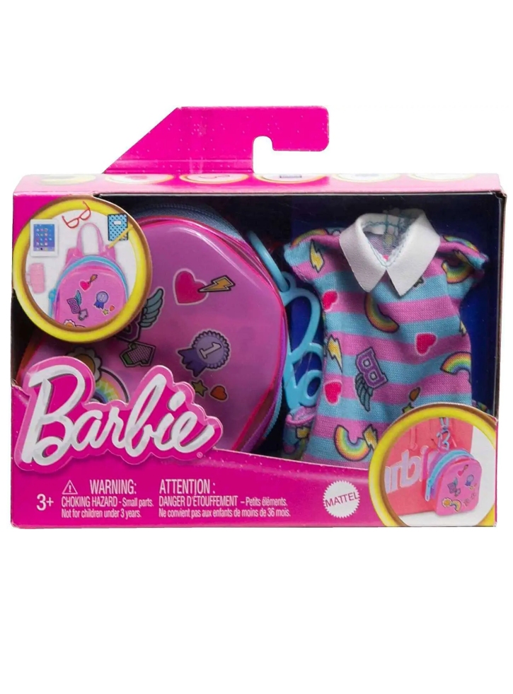 Outfit School Barbie Deluxe Clip-On Bag (HJT44)