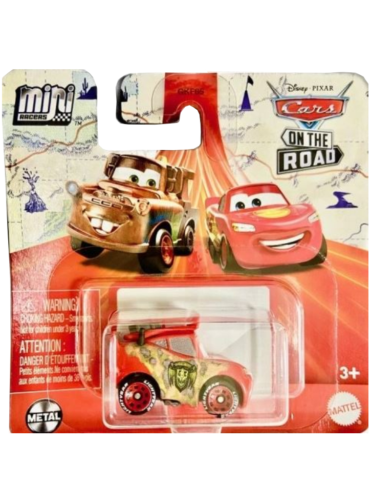 Disney Cars On the Road Mini Racers Cryptid Buster Lightning McQueen (HLV10)