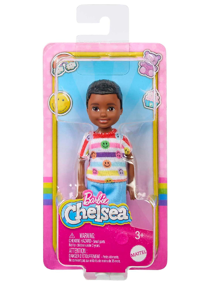 Papusa Barbie Chelsea & Friends Boy with Romper & Dark Hair (HNY58)