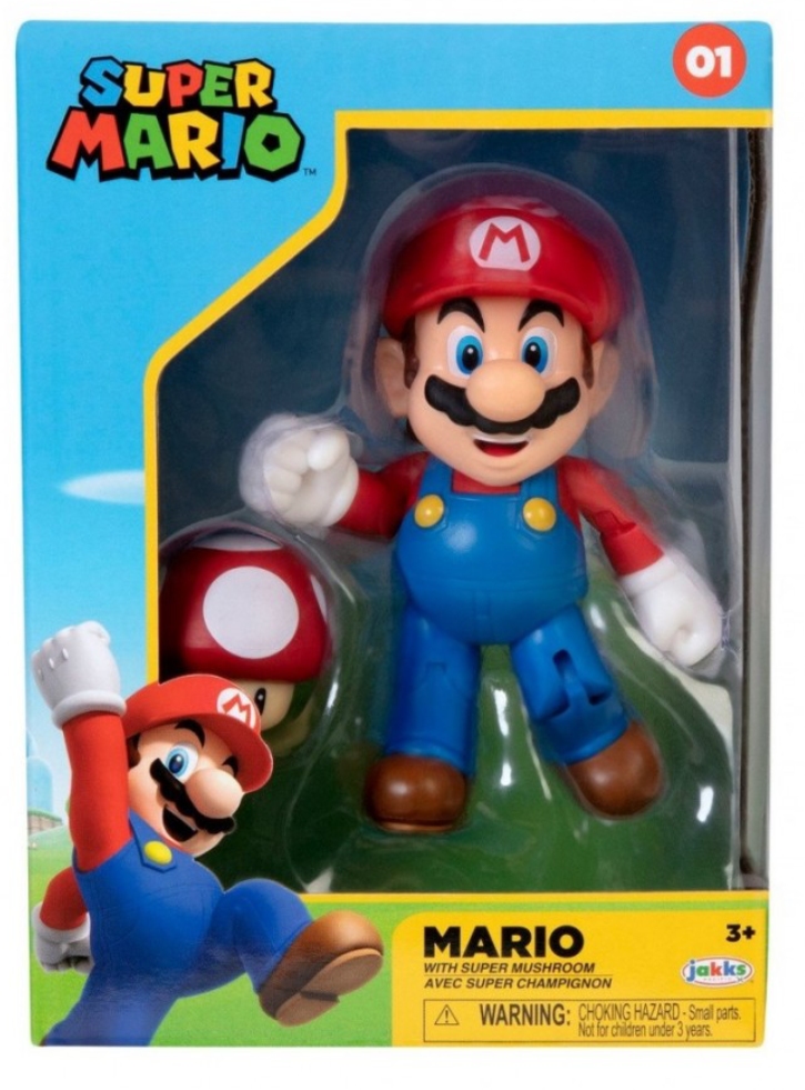 Figurina Super Mario & Mushroom 10cm