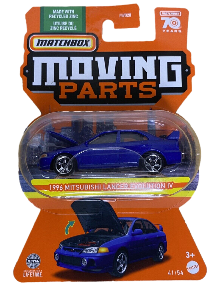 Matchbox Moving Parts 1996 Mitsubishi Lancer Evolution IV (HLG26)