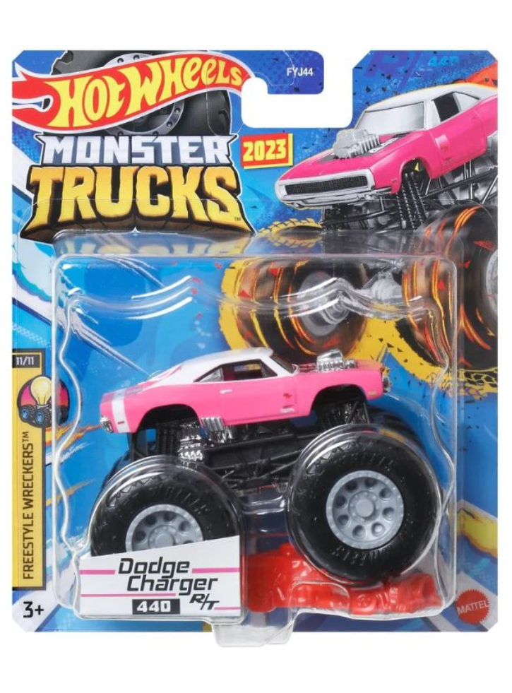 Vehicul Hot Wheels Monster Trucks 2023 Dodge Charger 440 R/T Die-Cast (HLT14)